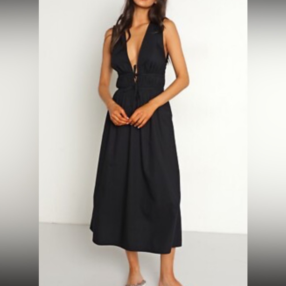 Faithfull the Brand Black Dress